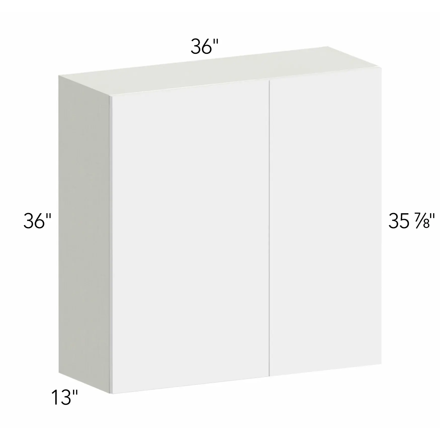 Ovela® Tuscany Como Ash 2 36"W x 36"H x 13"D Blind Corner Cabinet (WBC3636)
