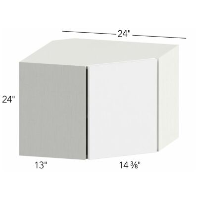 Illume® Tuscany Blanco 24"W x 18"H x 24"D Diagonal Corner Wall Cabinet (WDC2418)