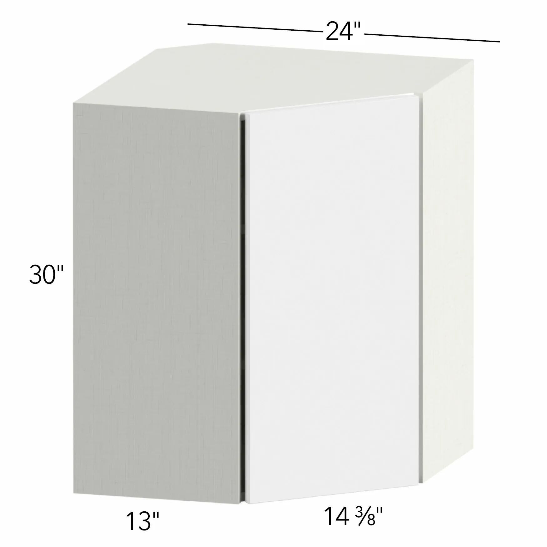 Ovela® Tuscany Ida 2 24"W x 30"H x 24"D Diagonal Corner Wall Cabinet (WDC2430)