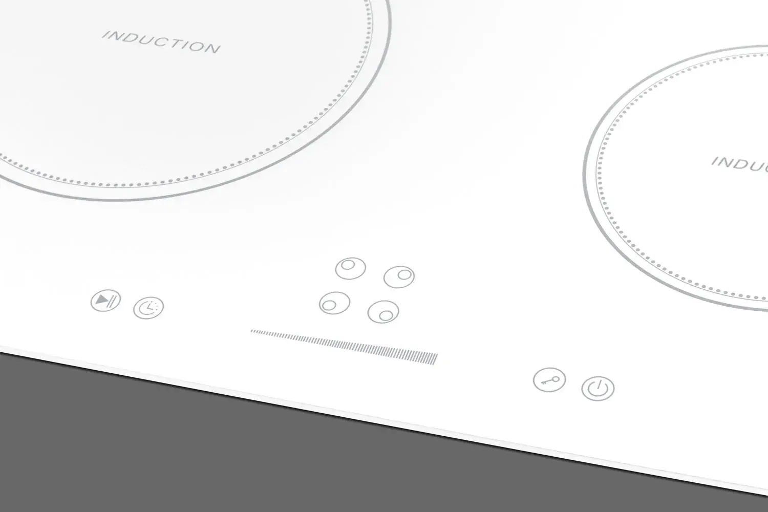 Summit SINC4B242W 24" Wide 208-240V 4-Zone Induction Cooktop