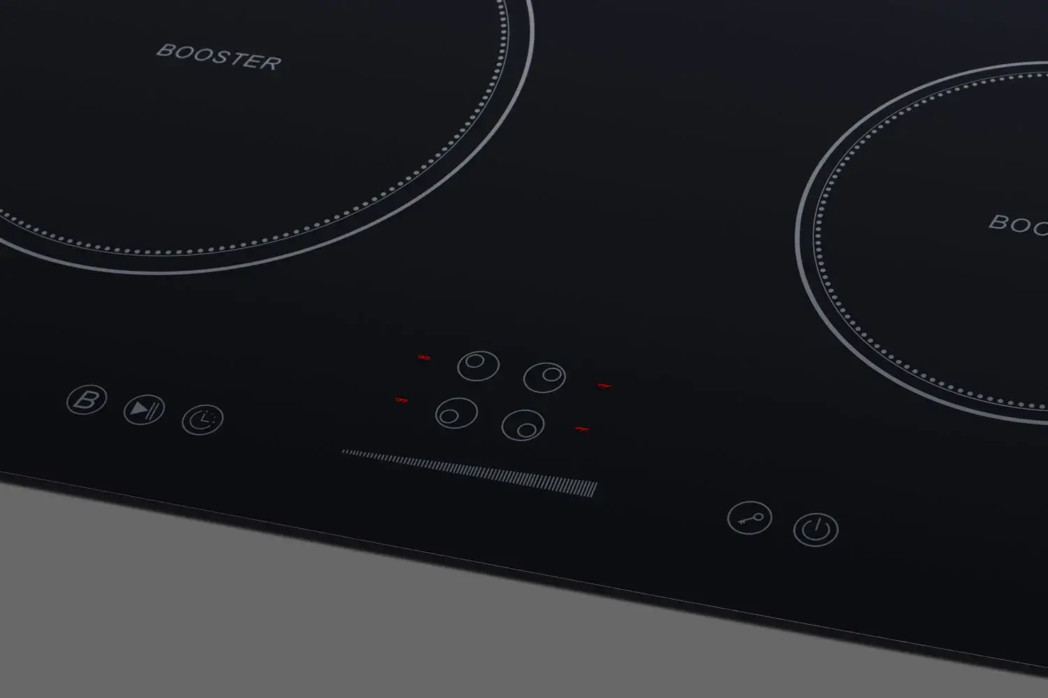 Summit SINC4B241B 24" Wide 208-240V 4-Zone Induction Cooktop