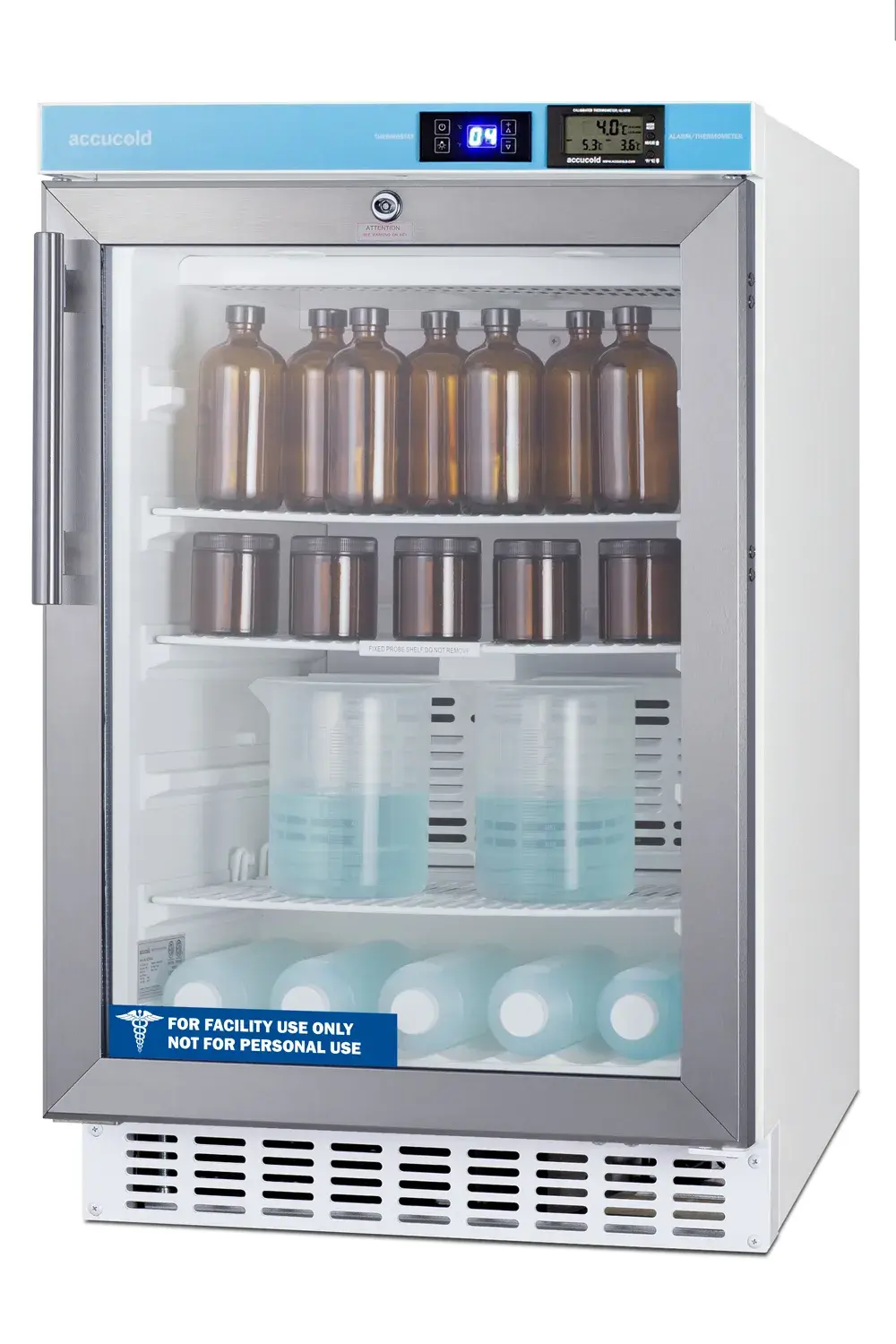 Summit ACR46GLCAL 20" Wide Built-In Pharmacy All-Refrigerator, ADA Compliant