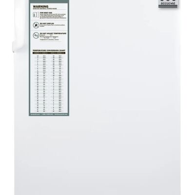 Summit ADA404REFAL 20" Wide Built-In Healthcare All-Refrigerator, ADA Compliant