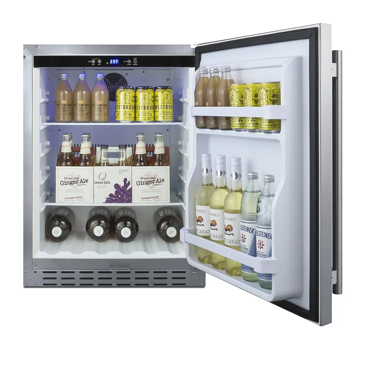Summit AL55CSS 24" Wide Built-In All-Refrigerator, ADA Compliant