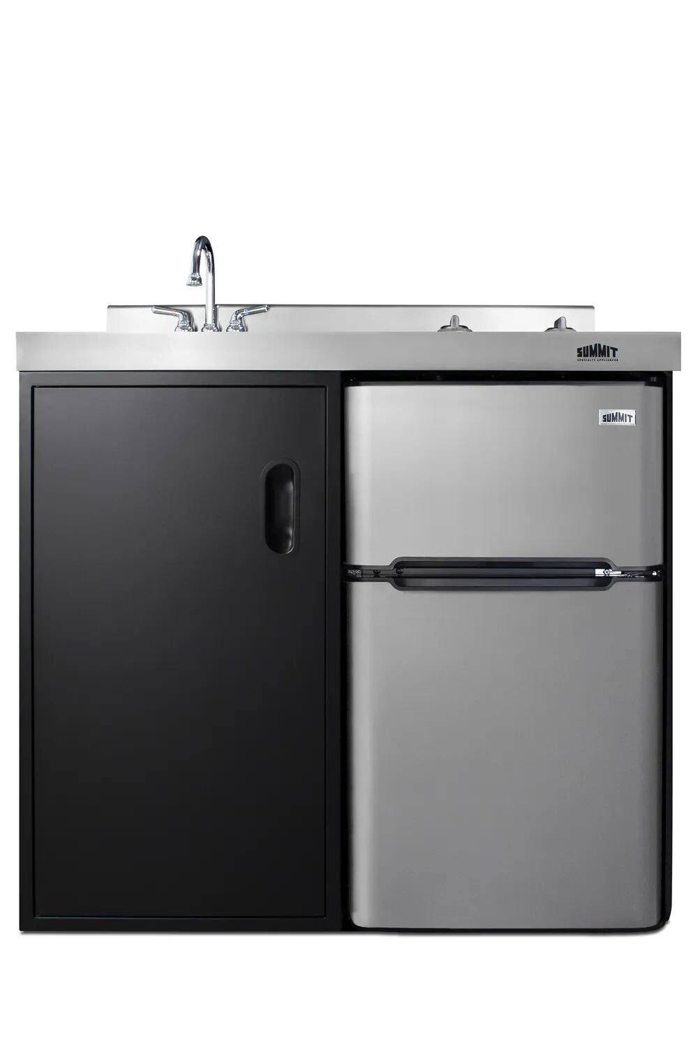 Summit C39ELGLASSBK 39" Wide All-In-One Kitchenette