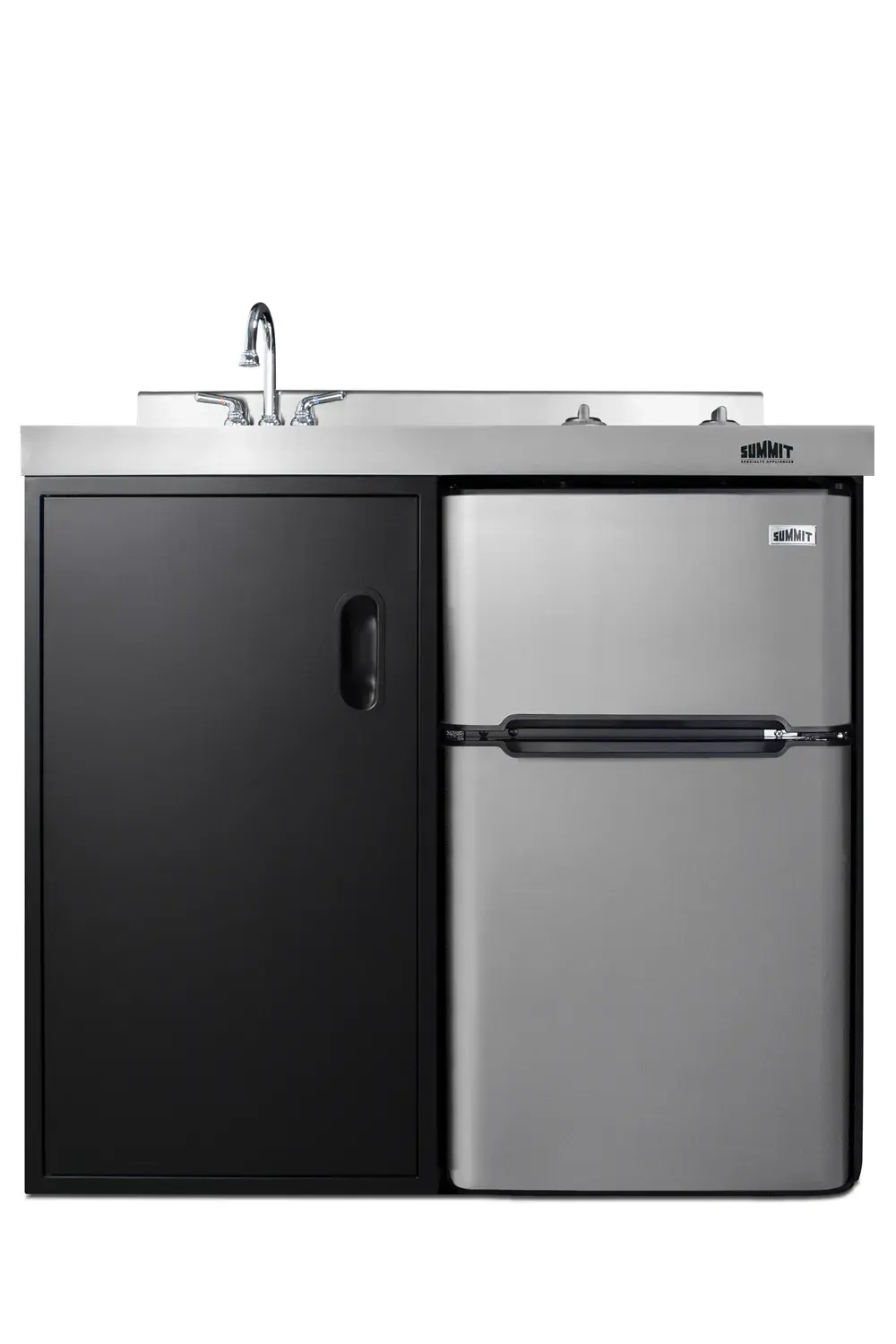 Summit C39ELGLASSBK 39" Wide All-In-One Kitchenette