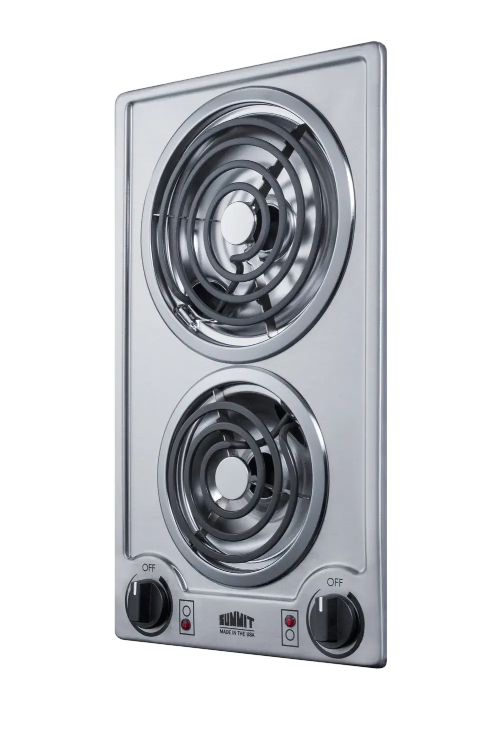 Summit CCE213SS 12" Wide 115V 2-Burner Coil Cooktop