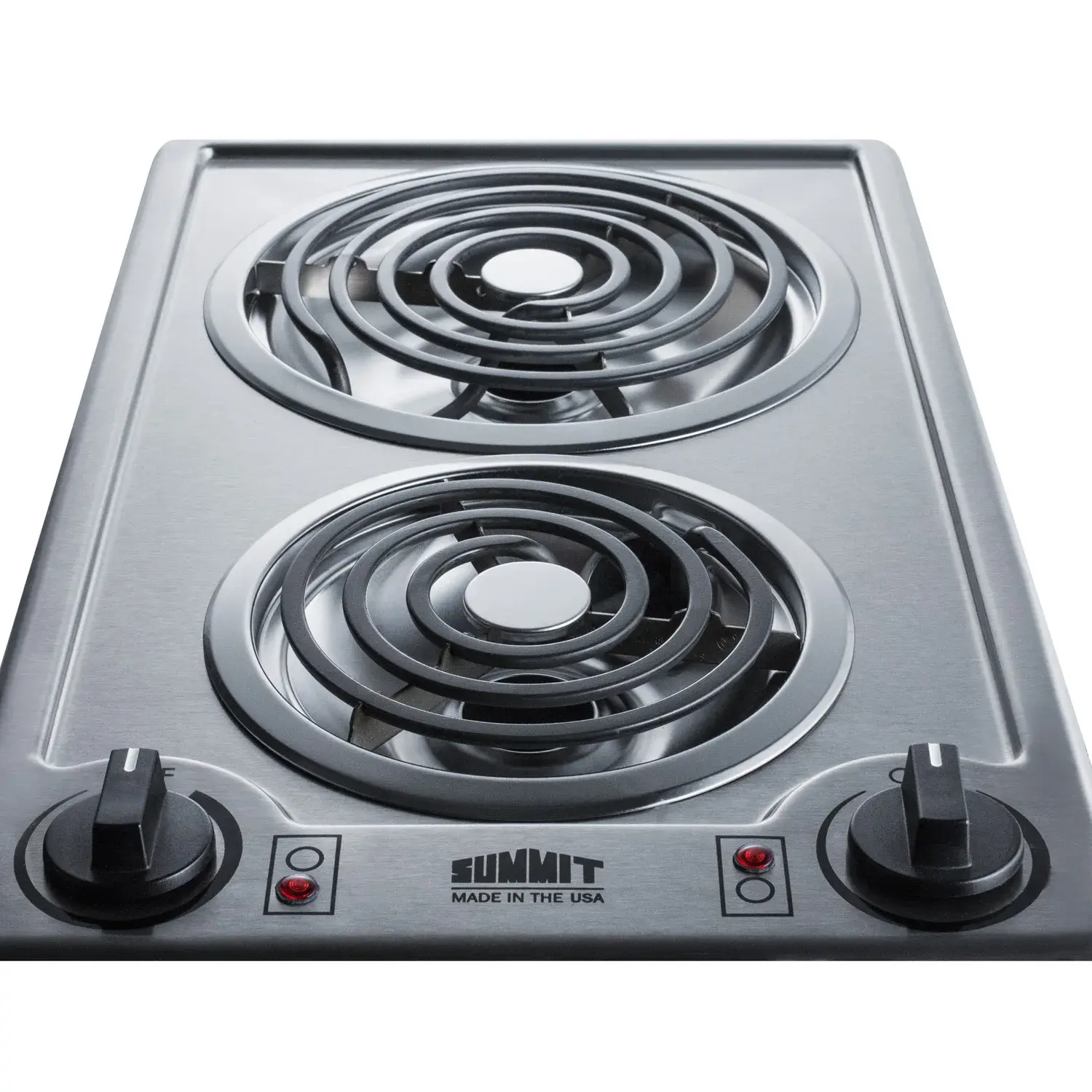 Summit CCE213SS 12" Wide 115V 2-Burner Coil Cooktop