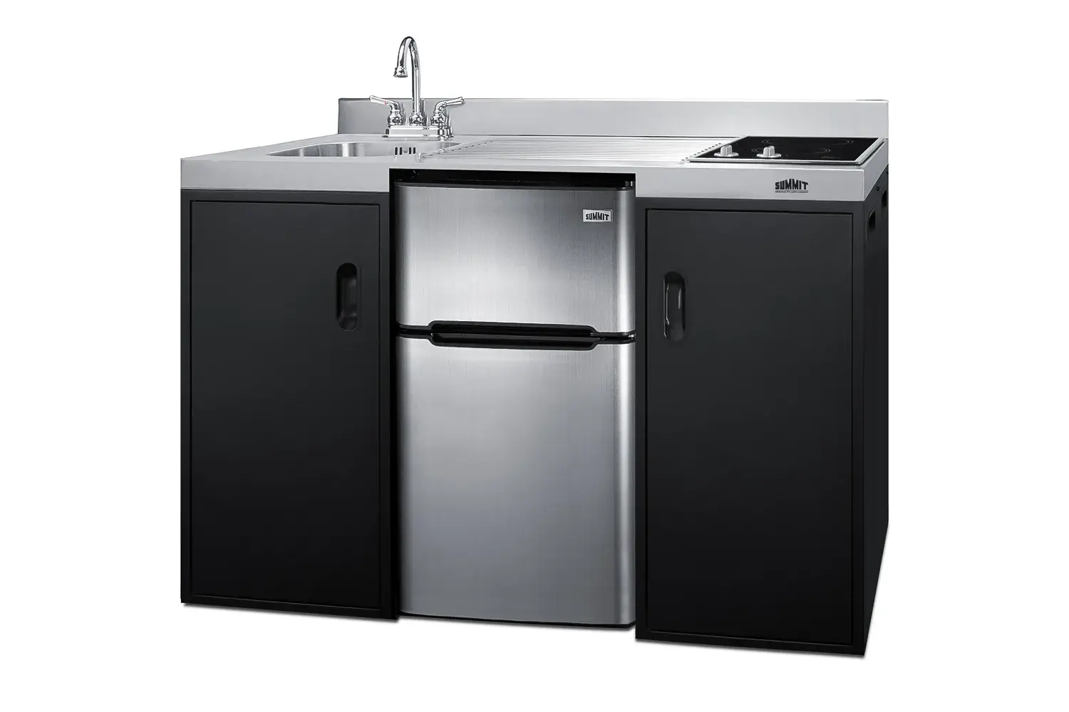 Summit CK55ADASINKL 54" Wide All-In-One Kitchenette, ADA Counter Height