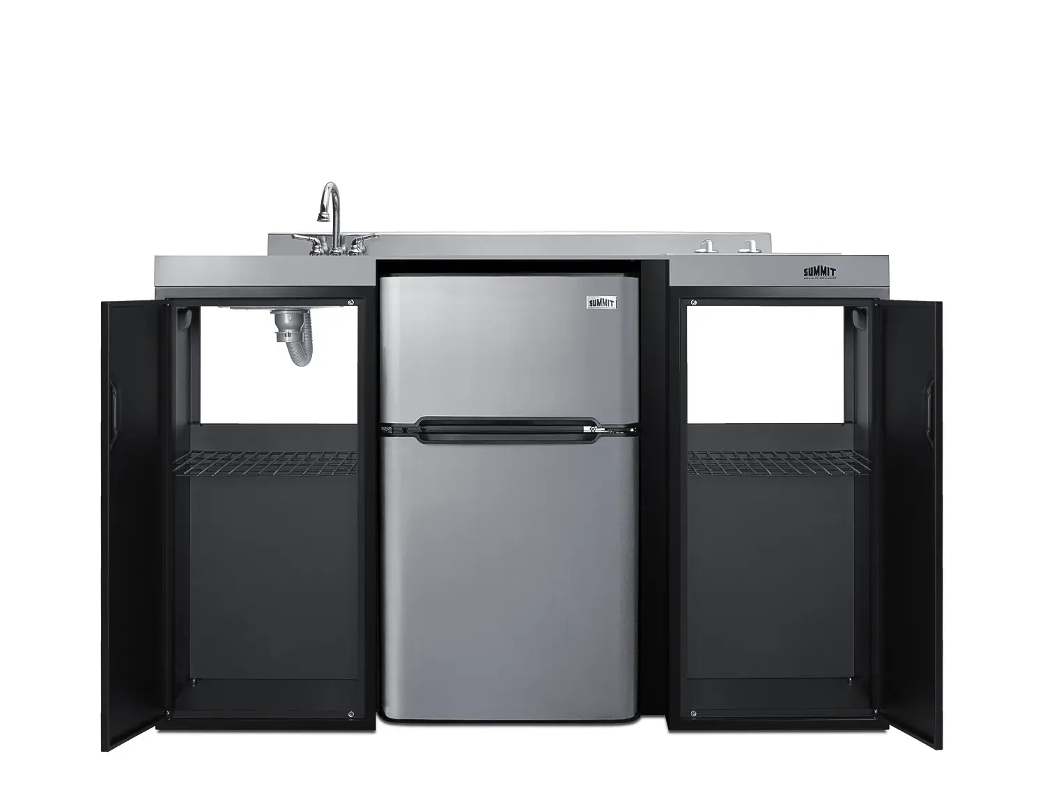 Summit CK55ADASINKL 54" Wide All-In-One Kitchenette, ADA Counter Height