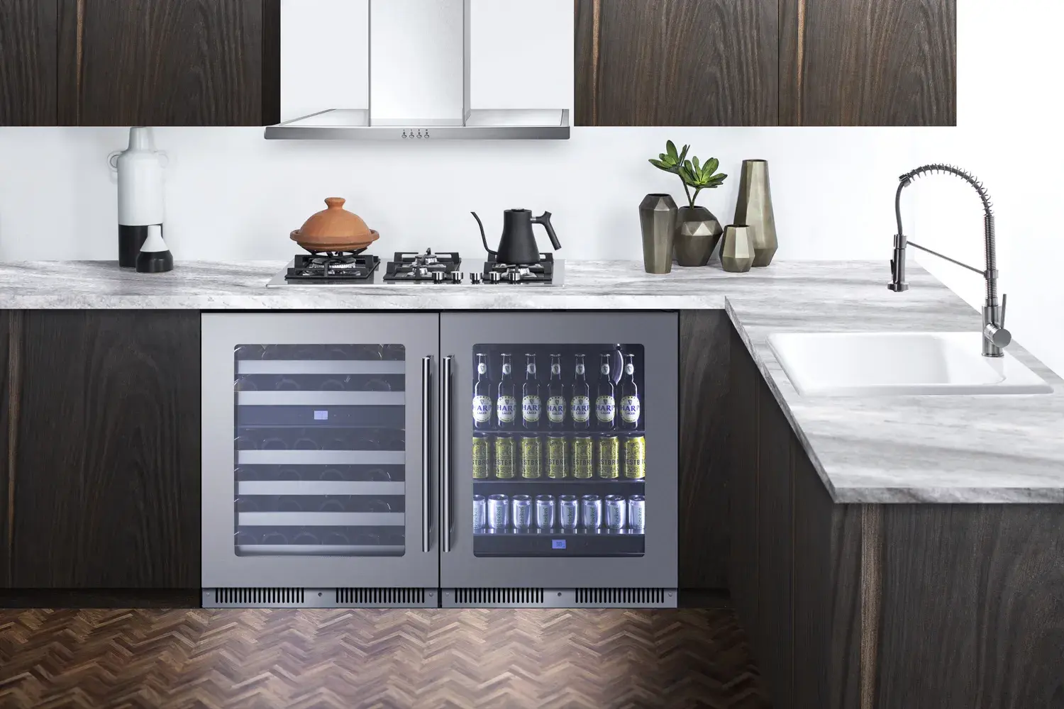 Summit CL244WC2 24" Dual Zone Built-In Wine Cellar