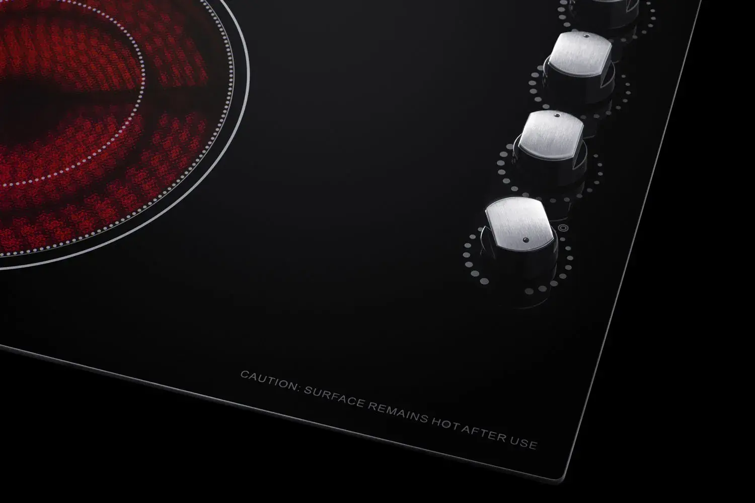 Summit CR4B30MB 30" Wide 208-240V 4-Burner Radiant Cooktop