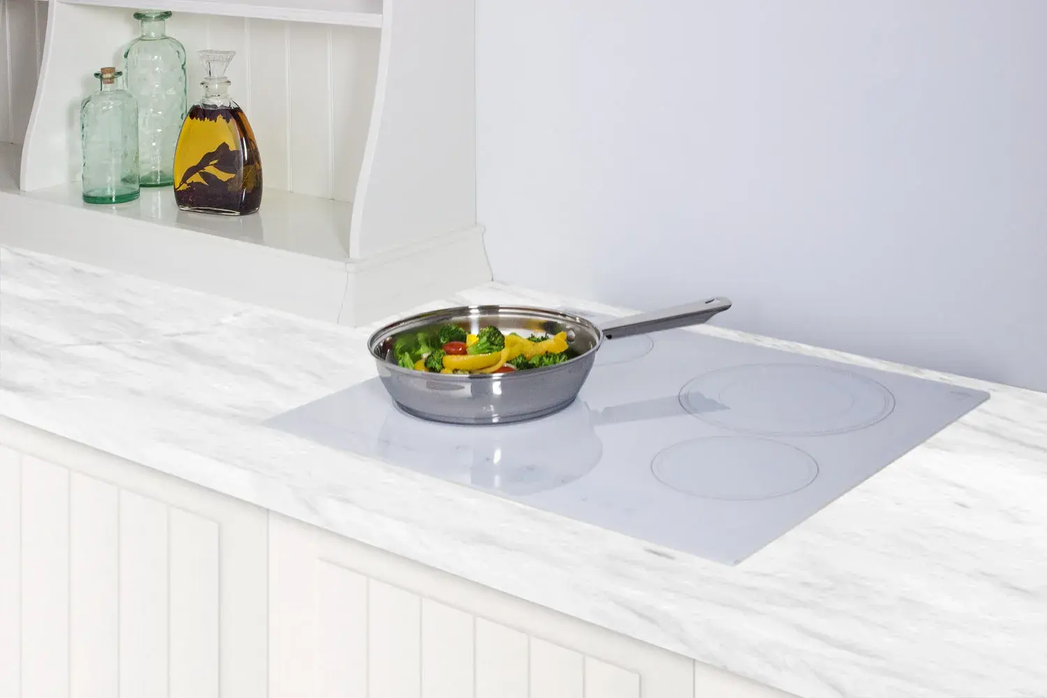 Summit CR4B23T6W 24" Wide 230V 4-Burner Radiant Cooktop