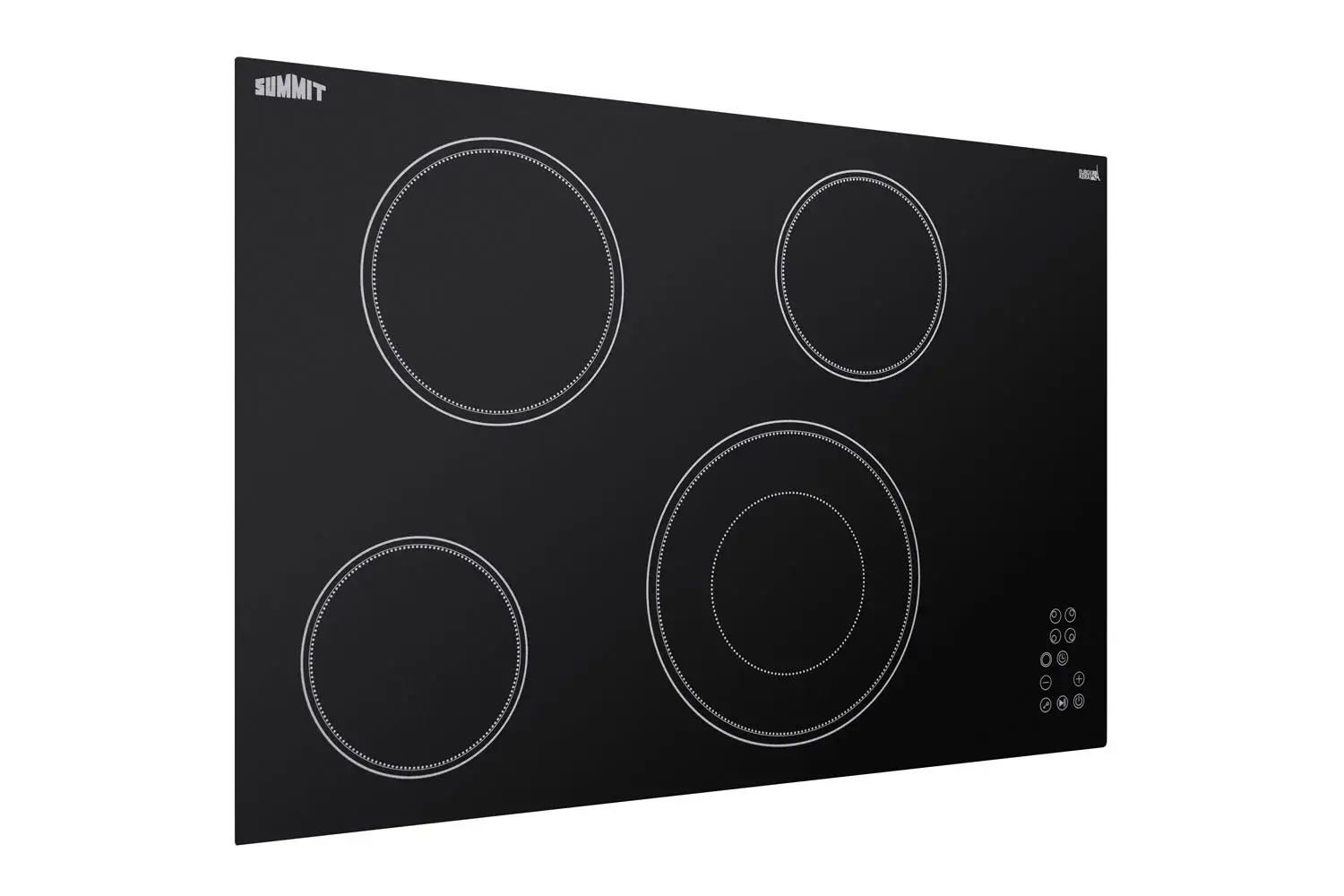 Summit CR4B30T11B 30" Wide 208-240V 4-Burner Radiant Cooktop