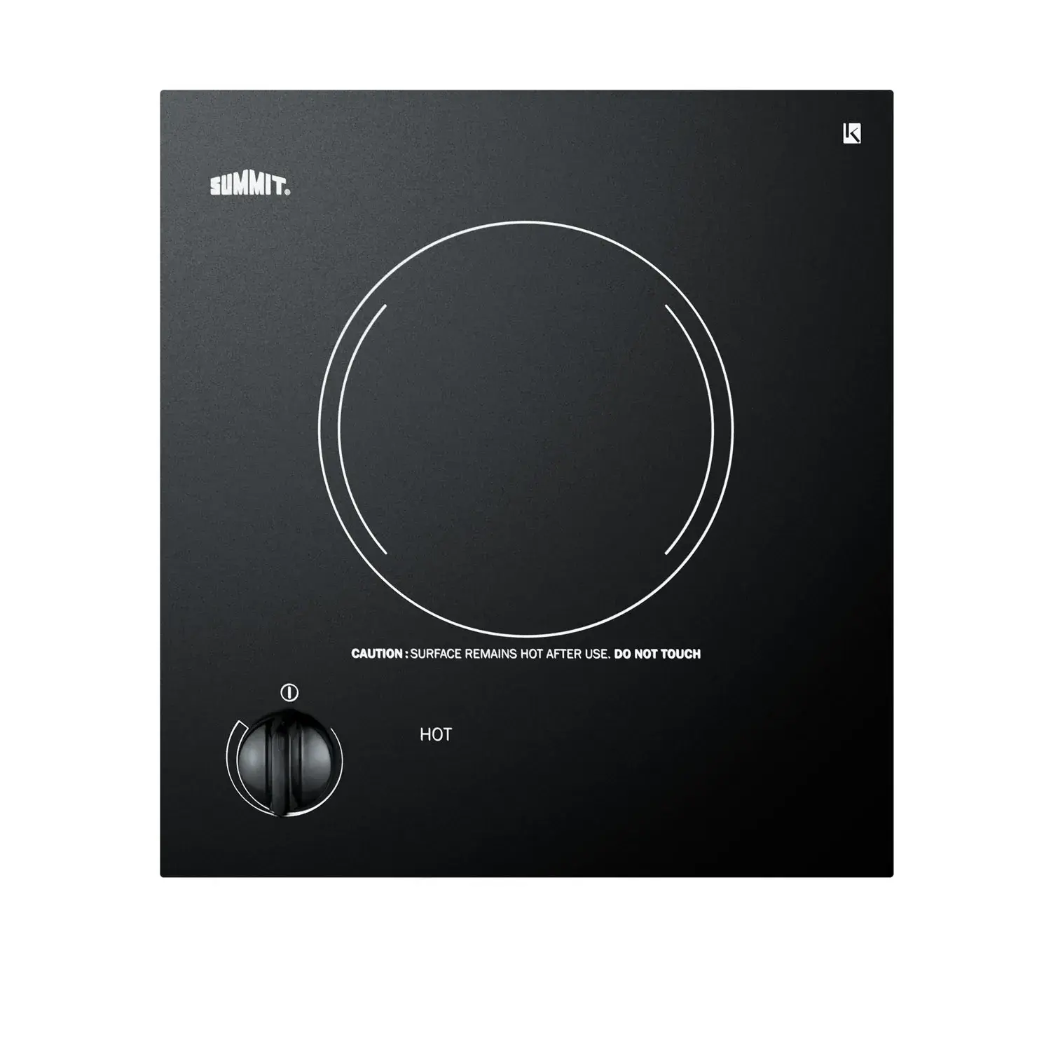 Summit CR1115 12" Wide 115V 1-Burner Radiant Cooktop