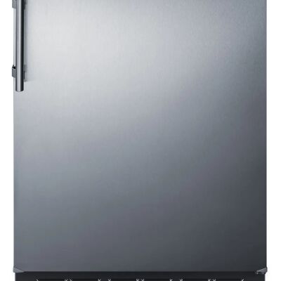 Summit CT66BK2SSADA 24" Wide Refrigerator-Freezer, ADA Compliant