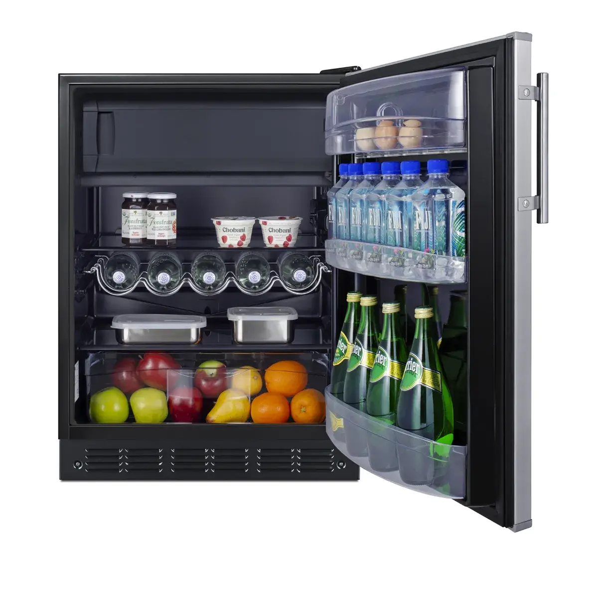 Summit CT66BK2SSADA 24" Wide Refrigerator-Freezer, ADA Compliant