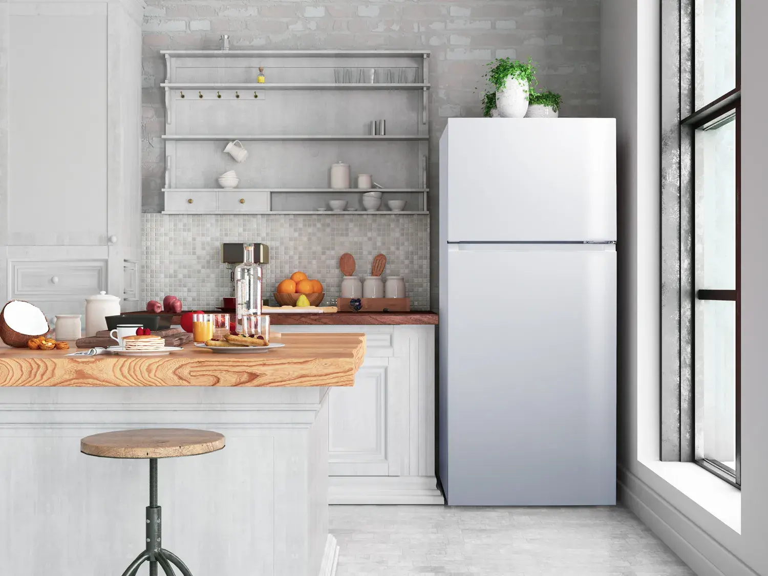 Summit FF18WIM 30" Wide Top Mount Refrigerator-Freezer With Icemaker