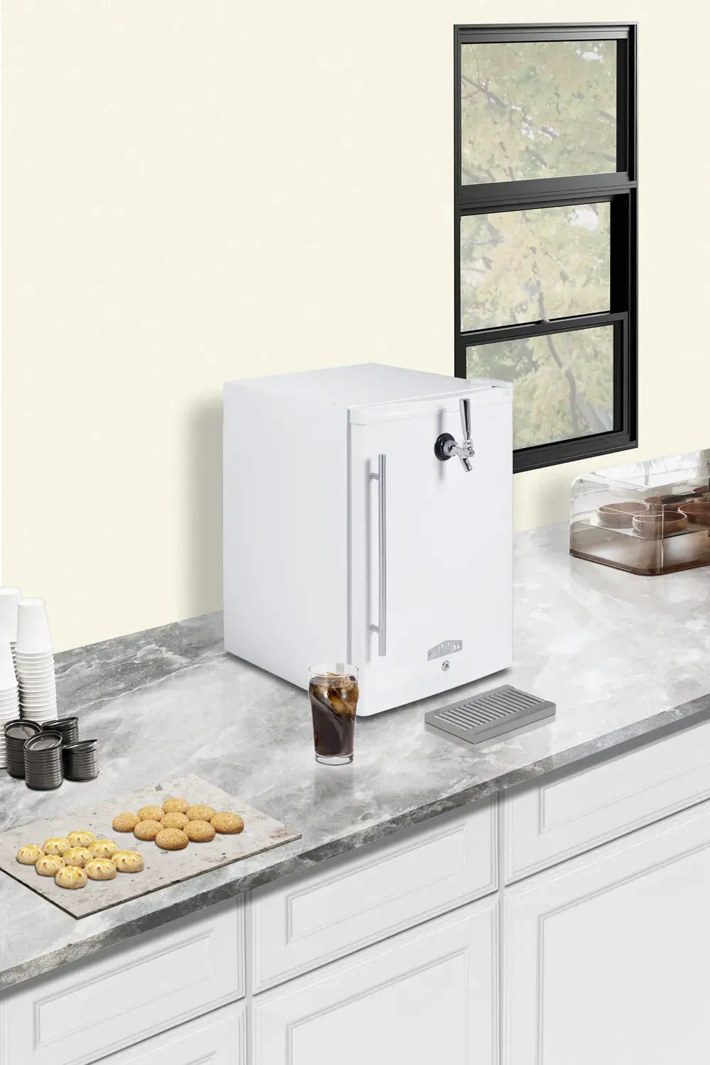 Summit FF31L7FRTPC 17" Wide Tabletop Front Tap Coffee Kegerator