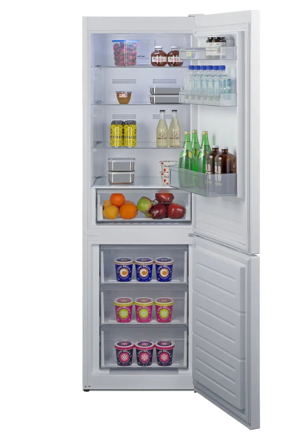 Summit FFBF121W 24" Wide Bottom Mount Refrigerator-Freezer
