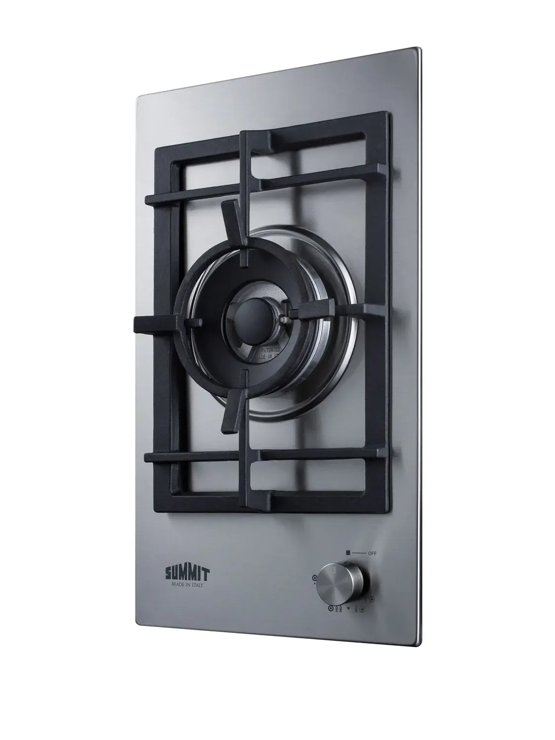 Summit GCJ1SS 12" Wide 1-Burner Gas Cooktop