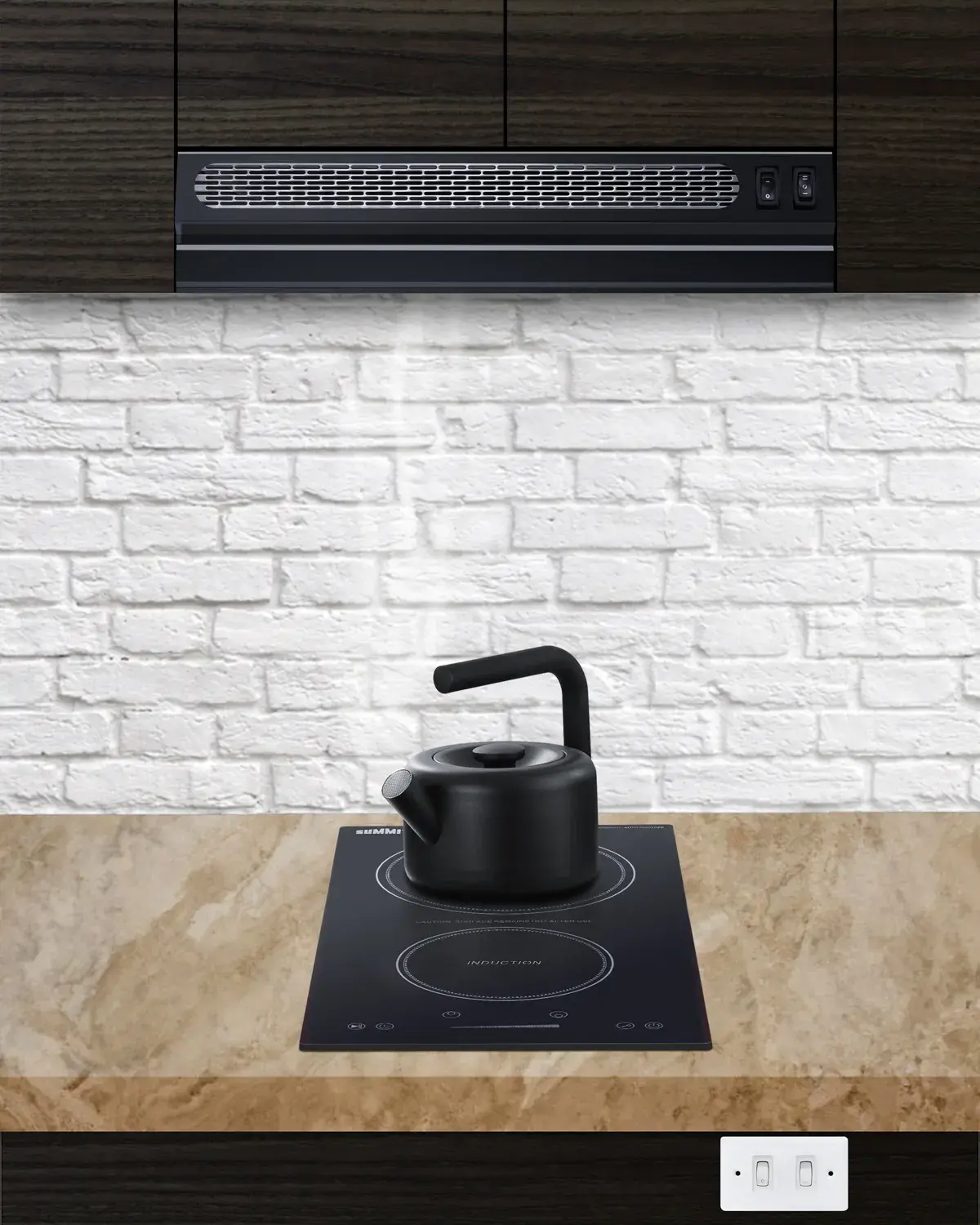 Summit HRTX18BADA 18" Under Cabinet Ductless Retractable Range Hood, ADA Compliant
