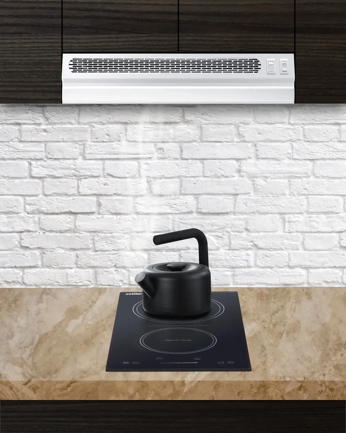 Summit HRTX18W 18" Under Cabinet Ductless Retractable Range Hood