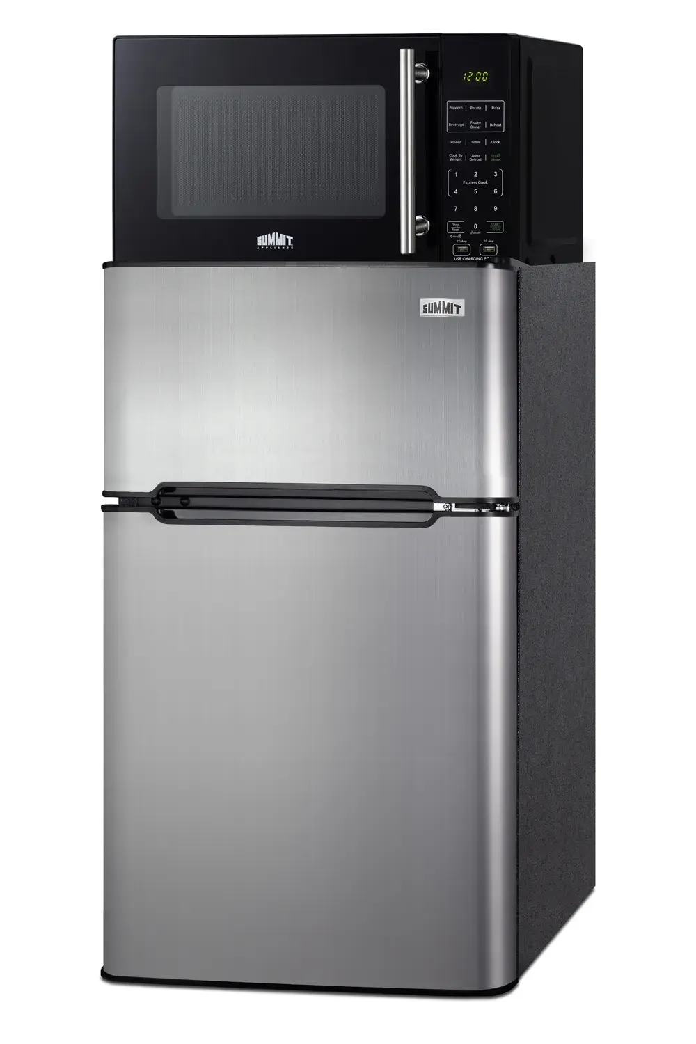 Summit MRF34BSSA Microwave/Refrigerator-Freezer Combination with Allocator
