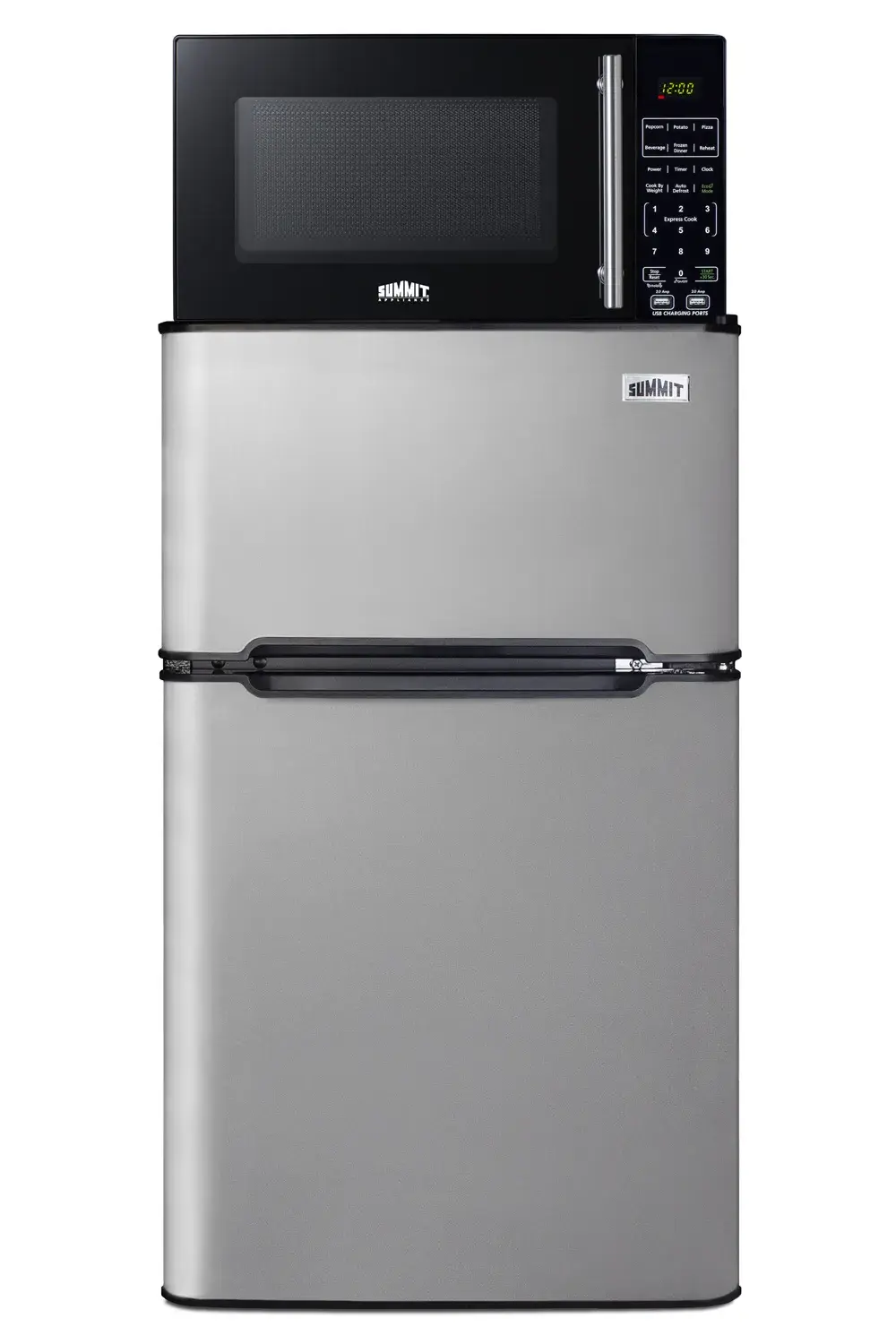 Summit MRF34BSSA Microwave/Refrigerator-Freezer Combination with Allocator