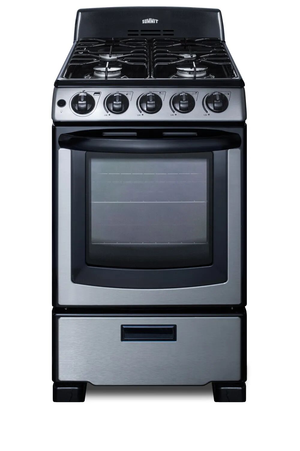 Summit PRO201SS 20" Wide Gas Range