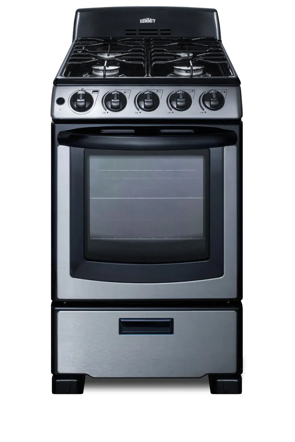 Summit PRO201SS 20" Wide Gas Range