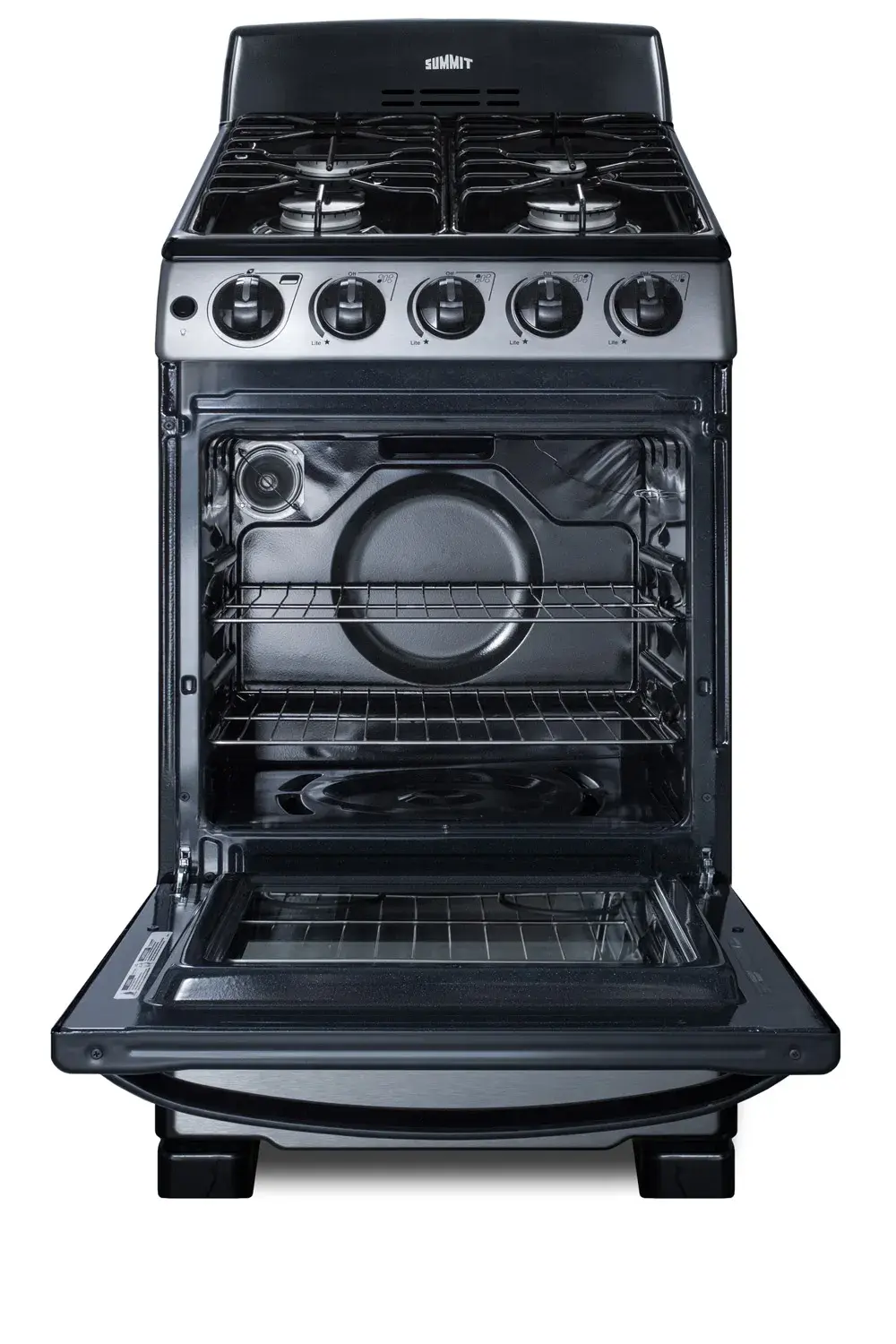 Summit PRO201SS 20" Wide Gas Range