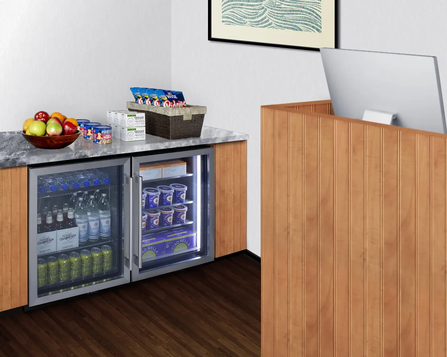 Summit SCR610BL 24" Wide Built-In Beverage Center