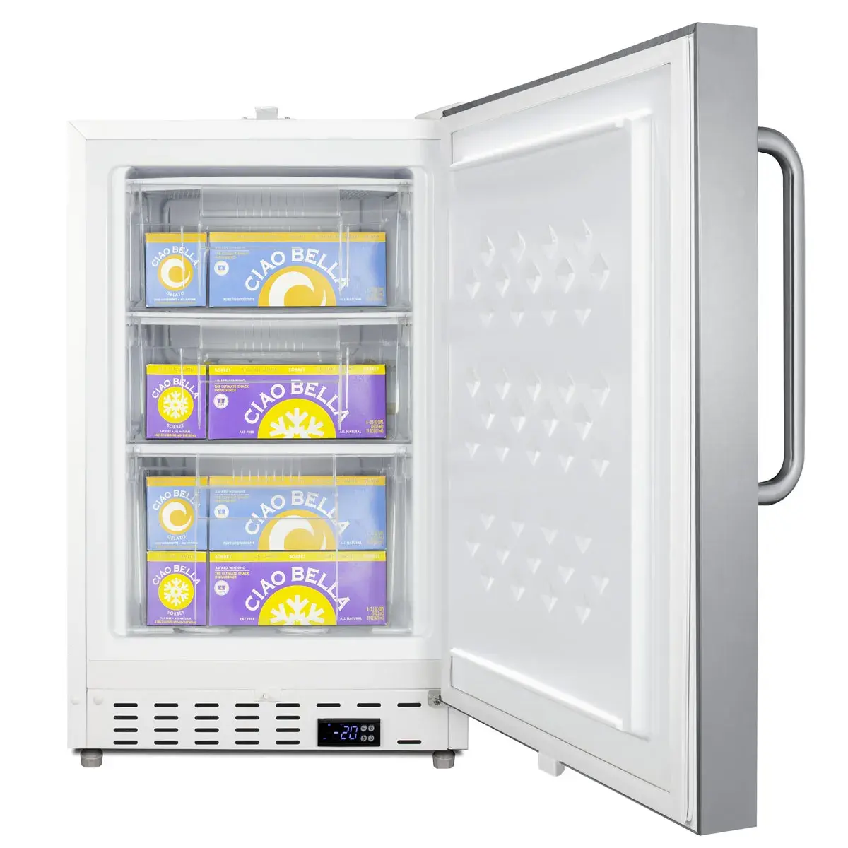 Summit SCF505SSTBADA 20" Wide Built-In Commercial All-Freezer, ADA Compliant