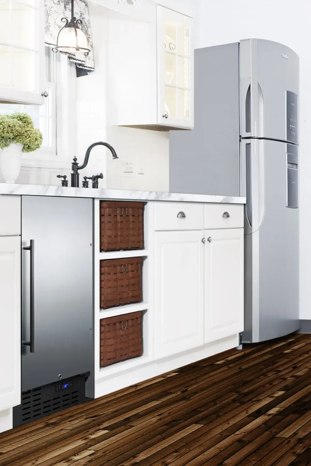 Summit SCFF1842SSADA 18" Built-In All-Freezer, ADA Compliant