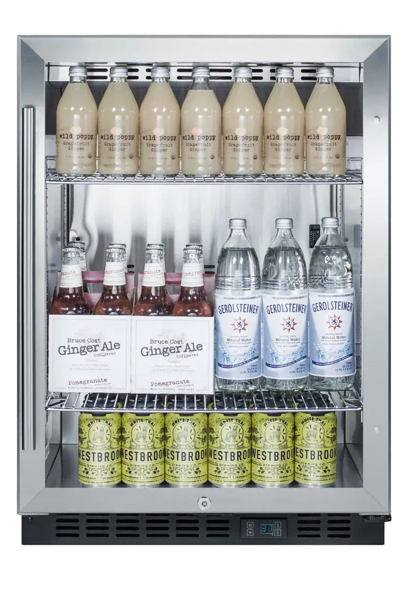 Summit SCR610BL 24" Wide Built-In Beverage Center