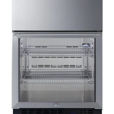 Summit SCR615TD 24" Wide Built-In Commercial Beverage Refrigerator With Top Drawer