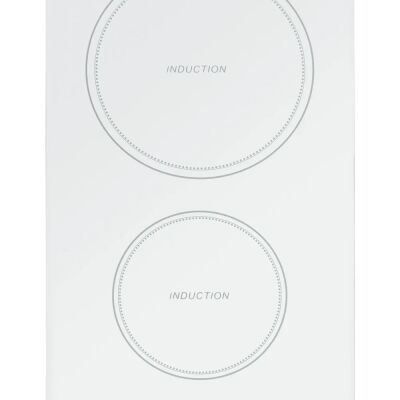 Summit SINC2B231W 12" Wide 208-240V 2-Zone Induction Cooktop