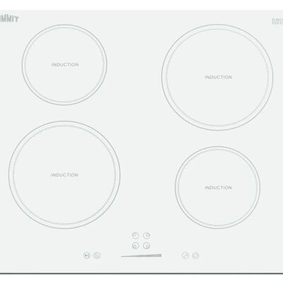 Summit SINC4B242W 24" Wide 208-240V 4-Zone Induction Cooktop