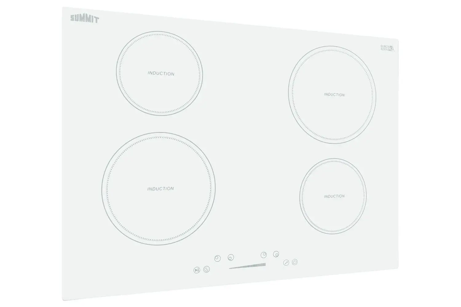 Summit SINC4B302W 30" Wide 208-240V 4-Zone Induction Cooktop