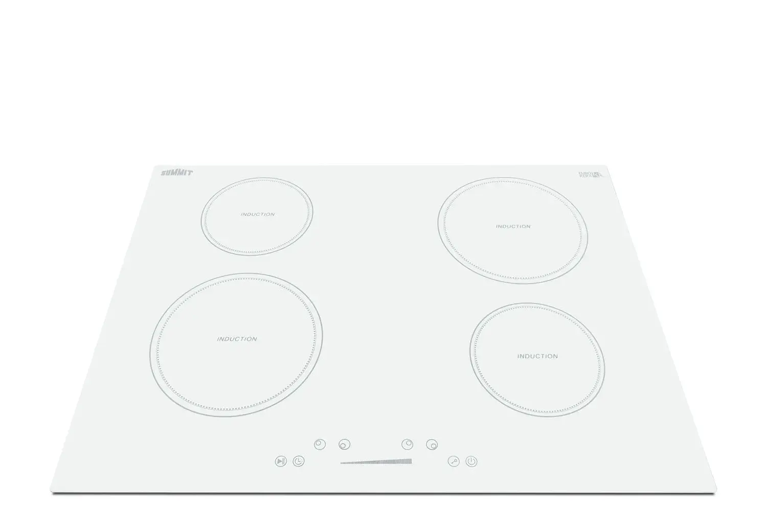 Summit SINC4B302W 30" Wide 208-240V 4-Zone Induction Cooktop
