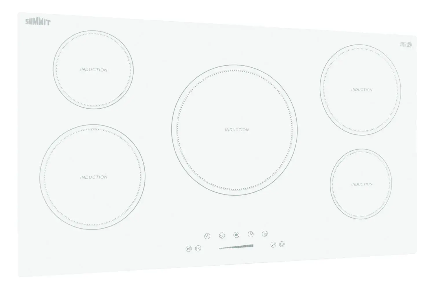 Summit SINC5B36W 36" Wide 208-240V 5-Zone Induction Cooktop