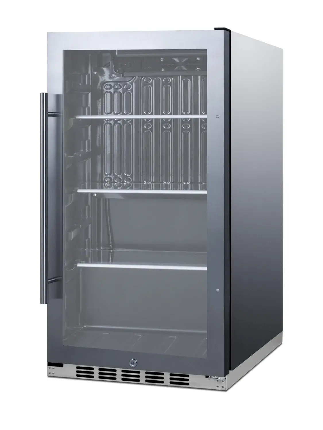 Summit SPR488BOSH34CSS Shallow Depth Indoor/Outdoor Beverage Cooler