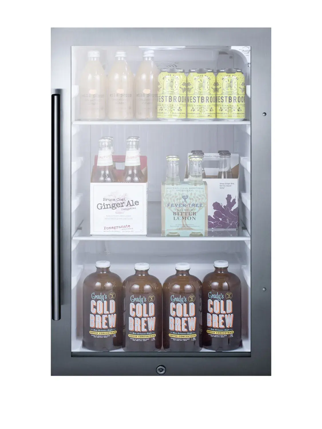 Summit SPR489OSADA Shallow Depth Indoor/Outdoor Beverage Cooler, ADA Compliant