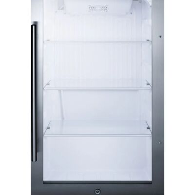Summit SPR489OSCSS Shallow Depth Indoor/Outdoor Beverage Cooler