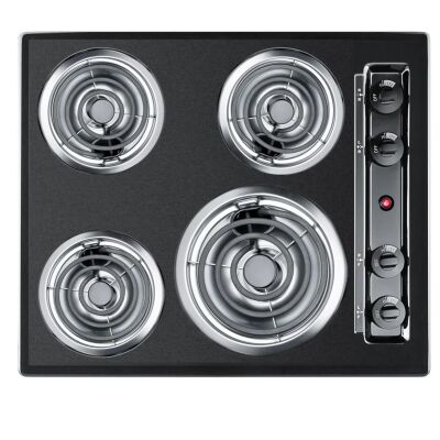 Summit TEL03 24" Wide 4-Burner Coil Cooktop