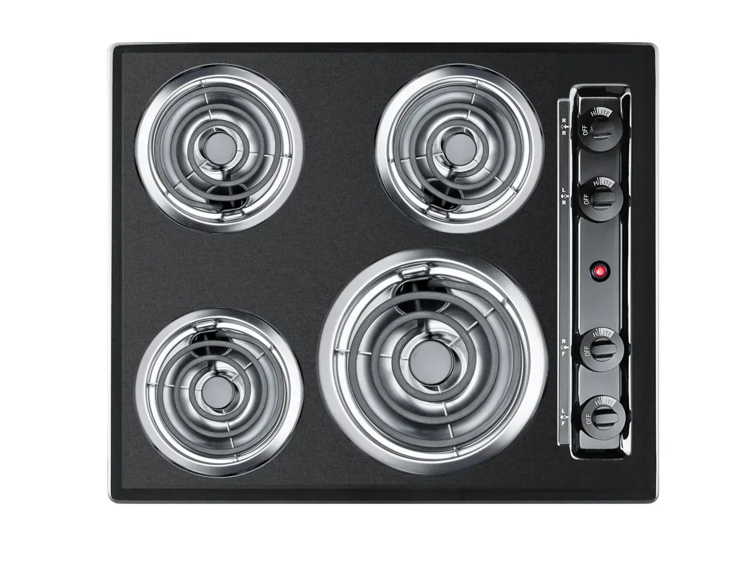 Summit TEL03 24" Wide 4-Burner Coil Cooktop