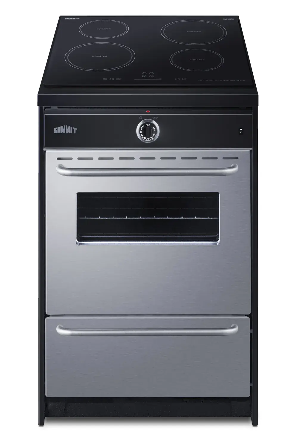 Summit TEM665BW 24" Wide Induction Range