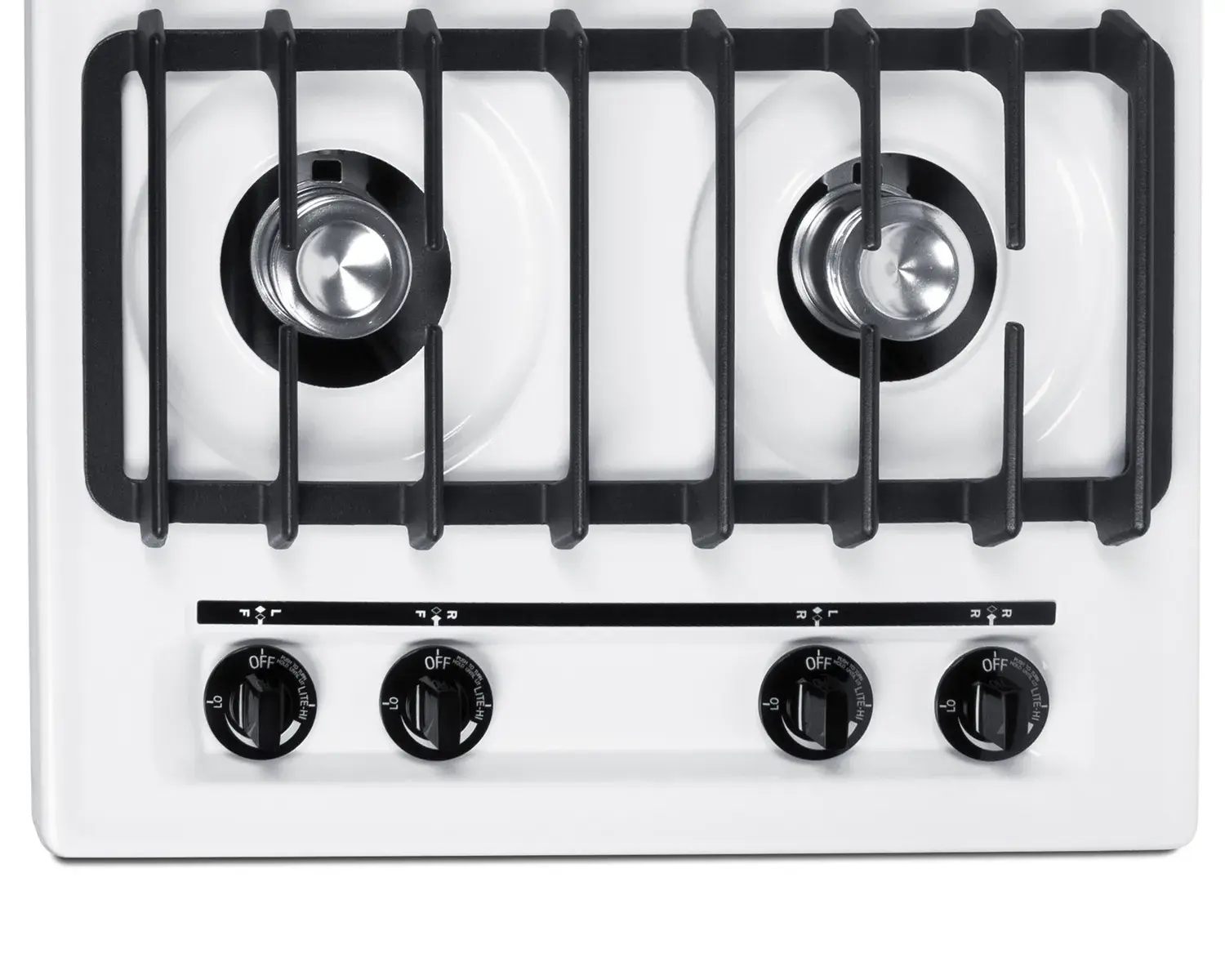 Summit WNL033I 24" Wide 4-Burner Gas Cooktop