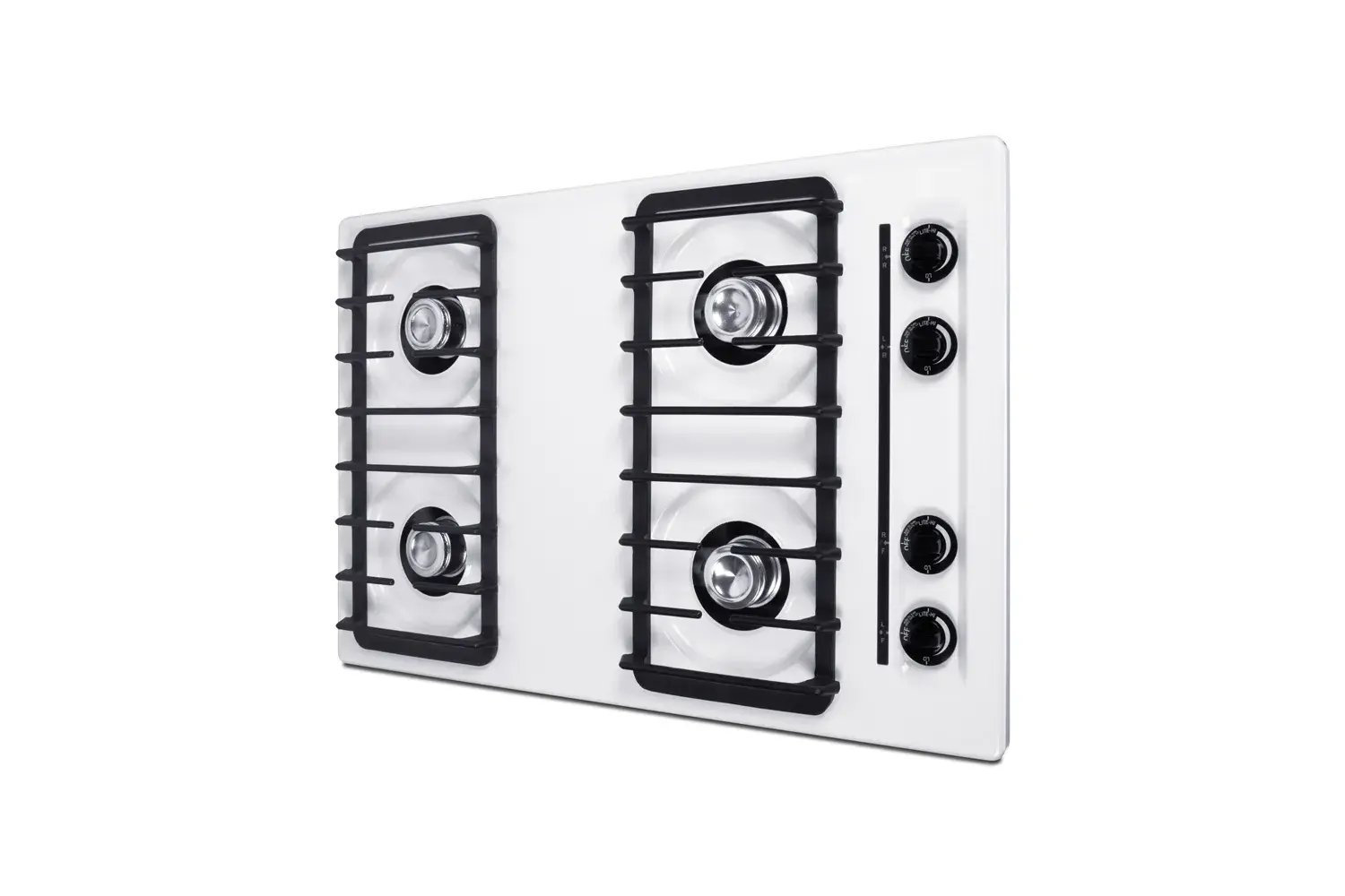 Summit WNL05IP 30" Wide 4-Burner Gas Cooktop, Battery Start Ignition
